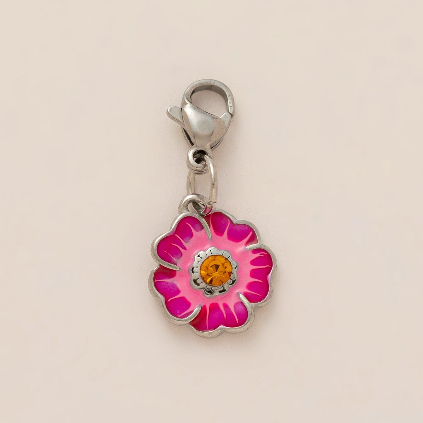 Sweet Plated Alloy Heart Teardrop Floral Pearl DIY Charm Bar Bag Pendant Keychain