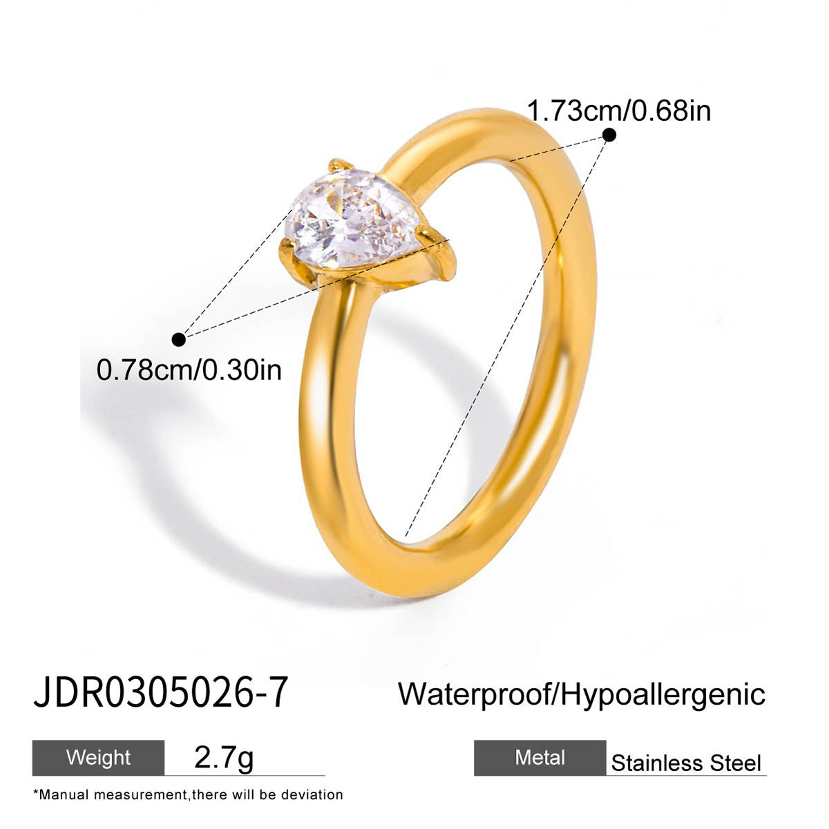Pulsera Minimalista de Acero Inoxidable con Baño Geométrico y Circonita para Mujer