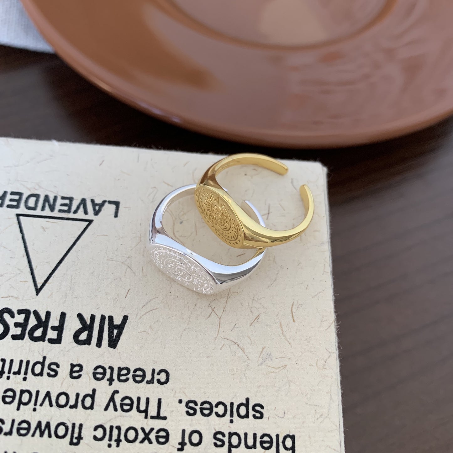 Korean Style 925 Sterling Silver Vintage Heart Ring Minimalist Trendy Women's Jewelry