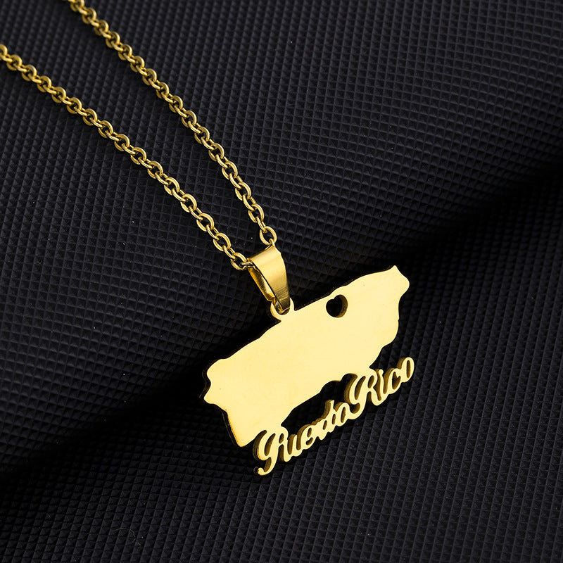 Collana con Pendente Minimalista a Cuore in Acciaio al Titanio Placcato, Unisex