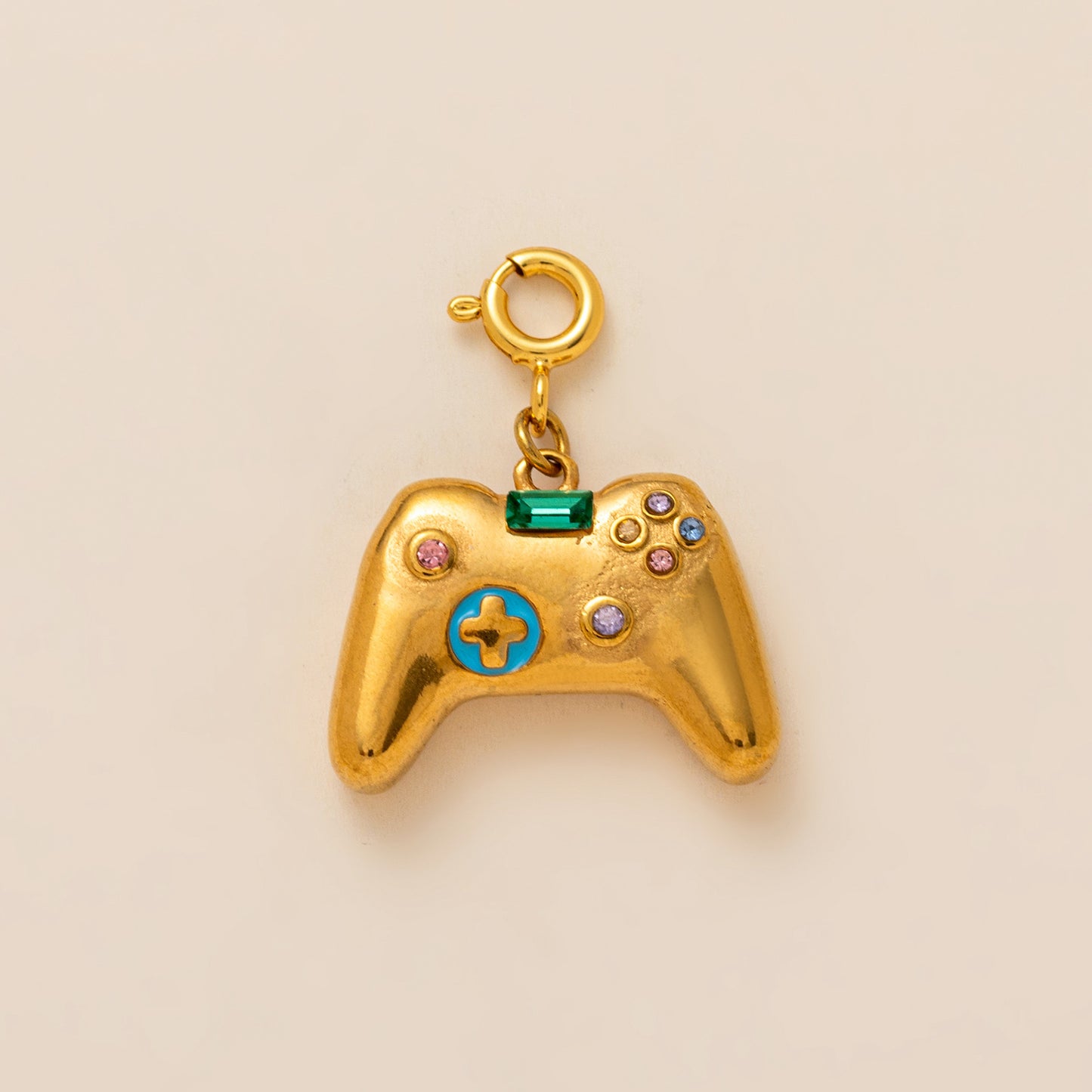 Fashion Business Stainless Steel PVD Gold Plated Charm Bar