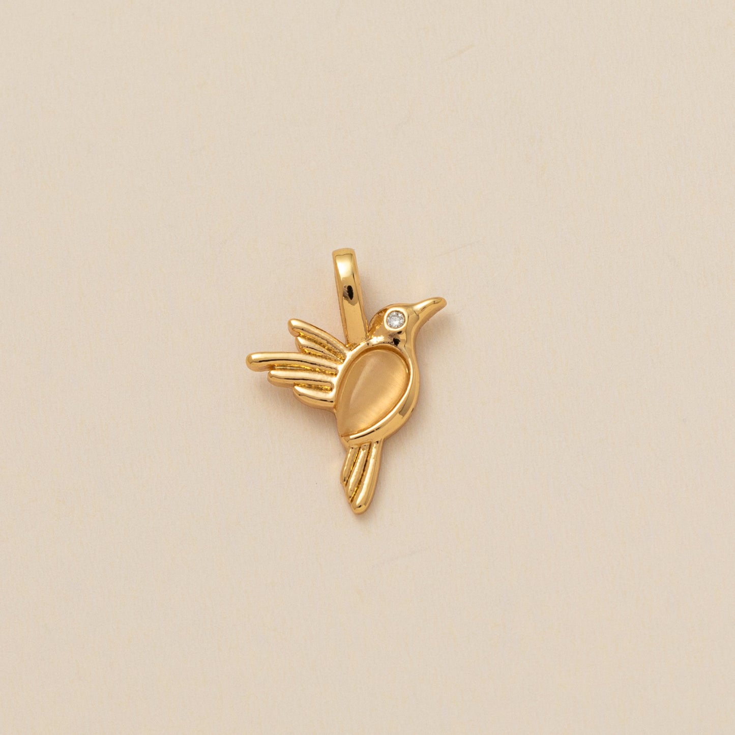 Plated Brass Animal Butterfly Charm Bar Ball Chain Necklace Unisex