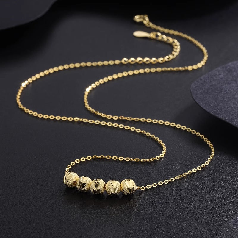 Collana a catena a O placcata in acciaio al titanio a forma di fiore minimalista per donna e uomo con design irregolare