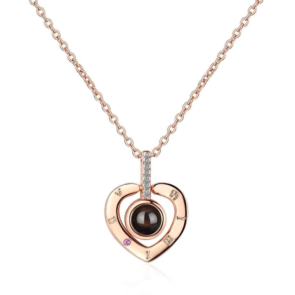 Minimalist Heart Titanium Steel Plated Necklace for Women