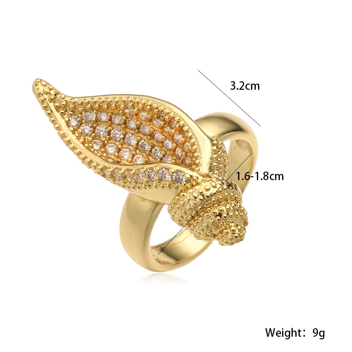 Minimalist Geometric Plated Brass Snail Shell Open Ring for Women