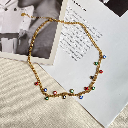 Minimalist Luxury Butterfly Titanium Steel Plated Necklace Unisex