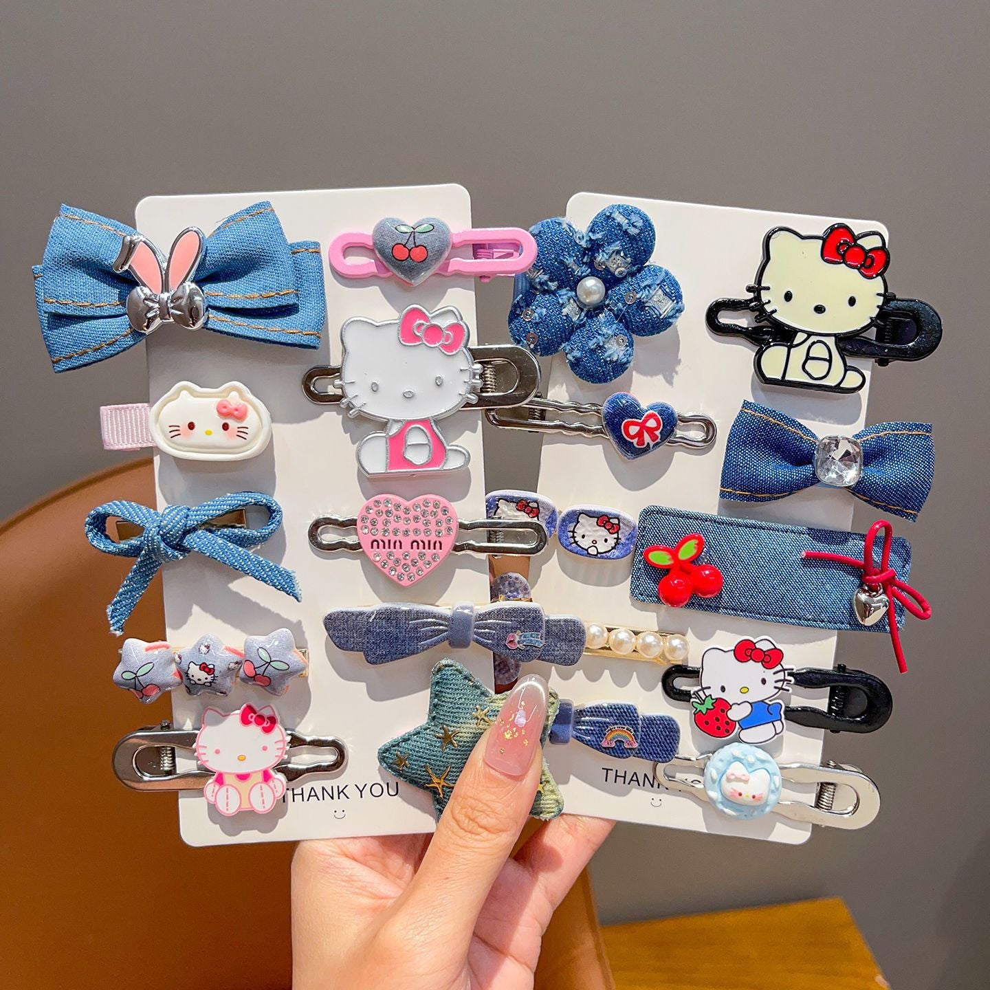 Natural Style Bow-Shaped Polyester Hair Clip for Girls with Ruffled and Mesh Details, Duckbill Clip Design, Princess Collection