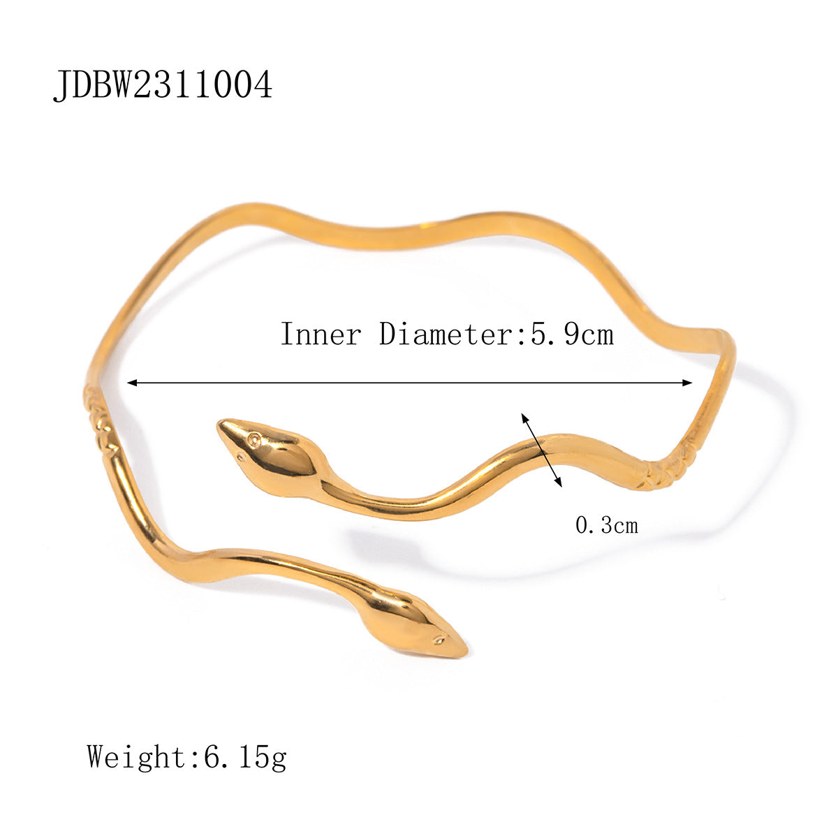 Pulsera de acero de titanio con chapado en oro de 18 quilates, diseño de línea geométrica, a la moda, para mujer