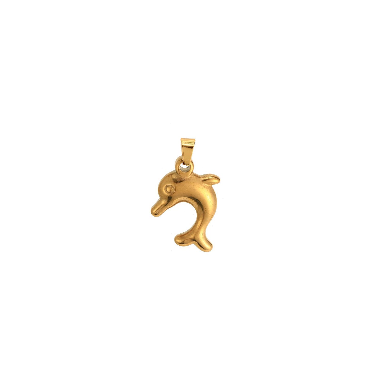 Collana casual in acciaio al titanio placcato con ciondoli a croce, stella e cuore, unisex