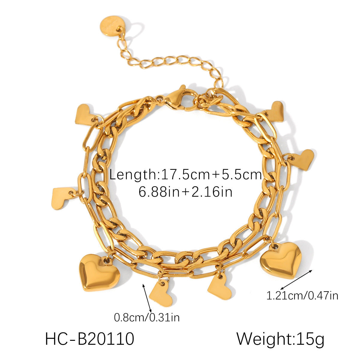 Bracciale da donna in acciaio inossidabile a forma di farfalla con intarsio in strass e finitura placcata, stile geometrico