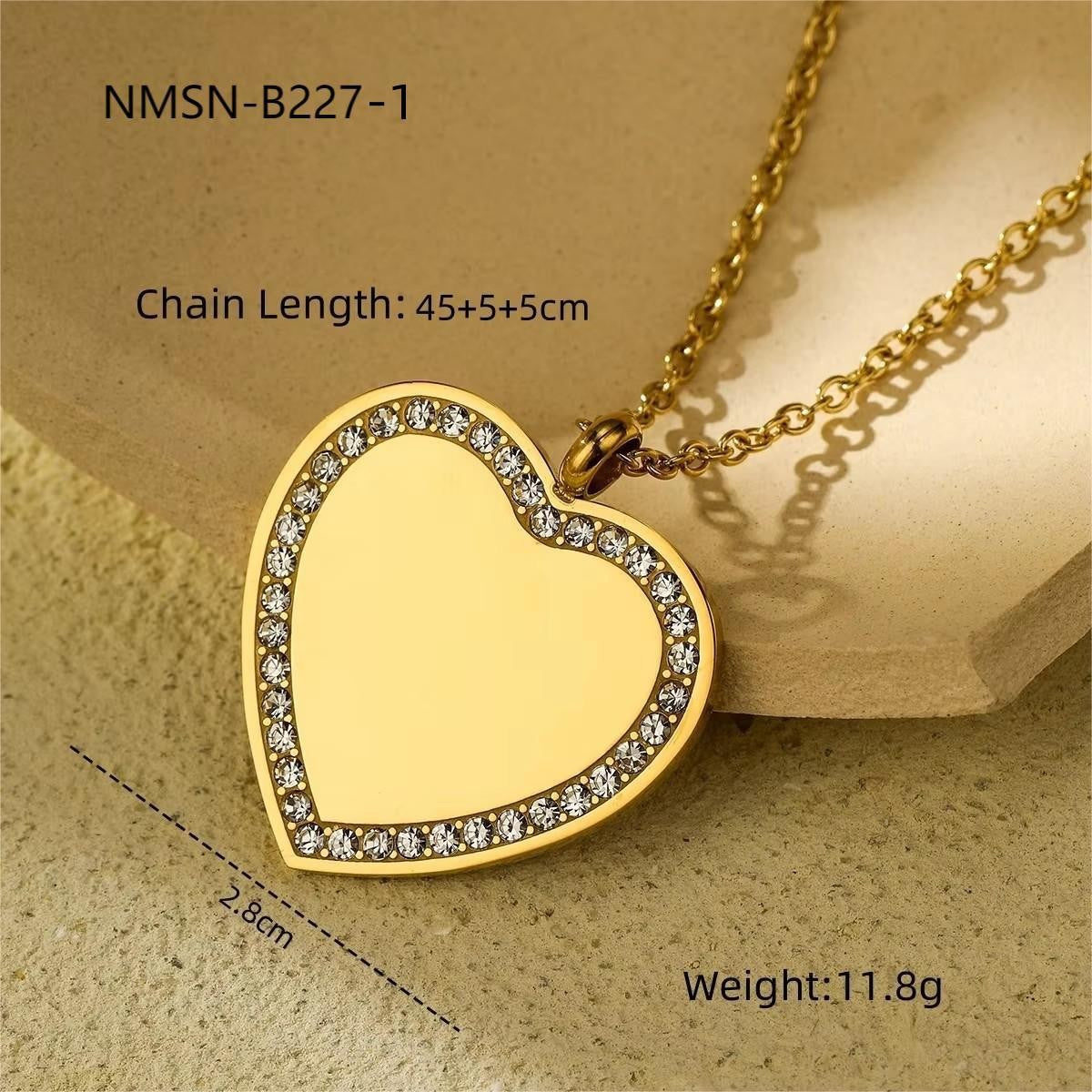 Minimalist 18K Gold Plated Geometric Round Stainless Steel Pendant Necklace Unisex DIY Charm Bar