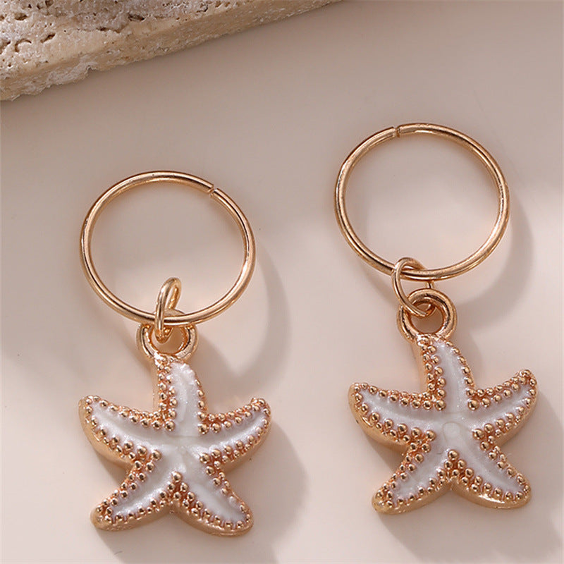 Juego de peinetas metálicas en forma de estrella minimalistas para niños con acabado chapado, accesorios para el cabello de trenzas sucias