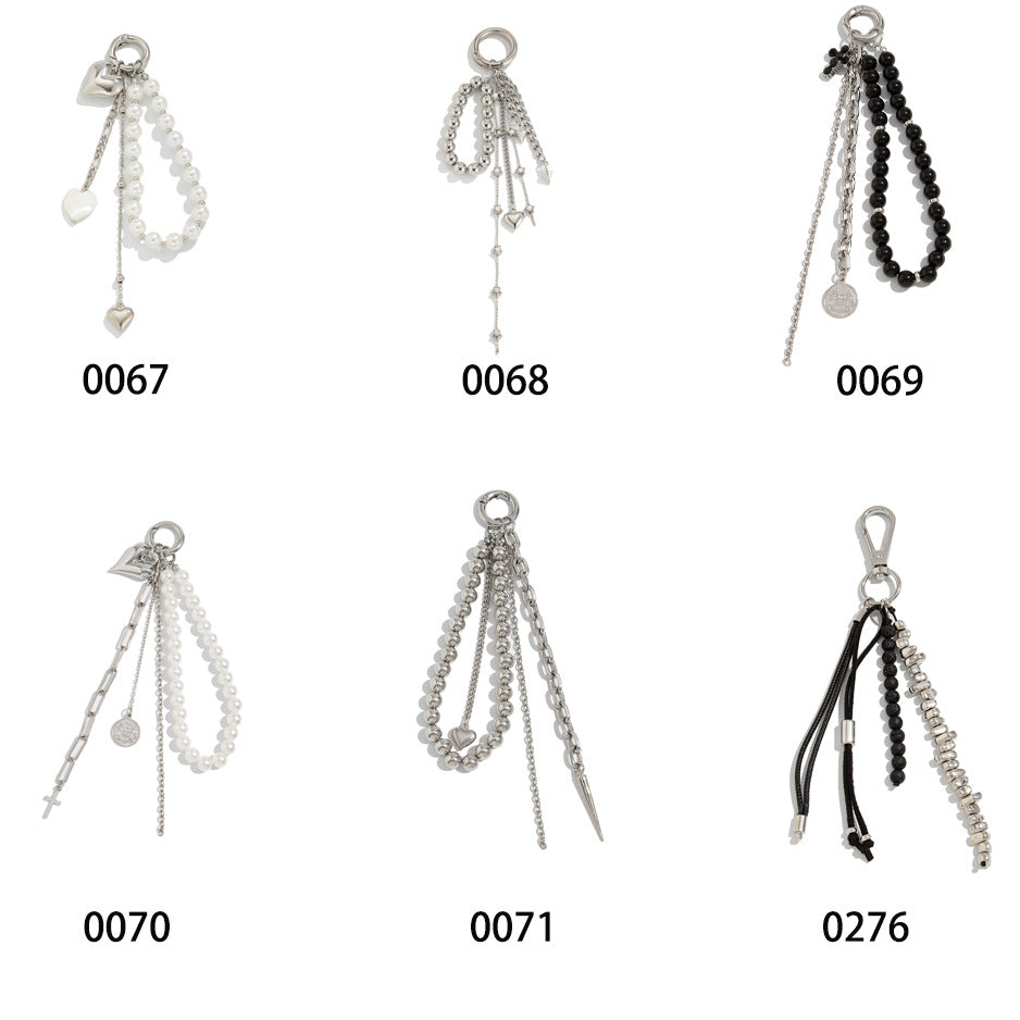 Minimalist Heart Zinc Alloy Plated Keychain Charm