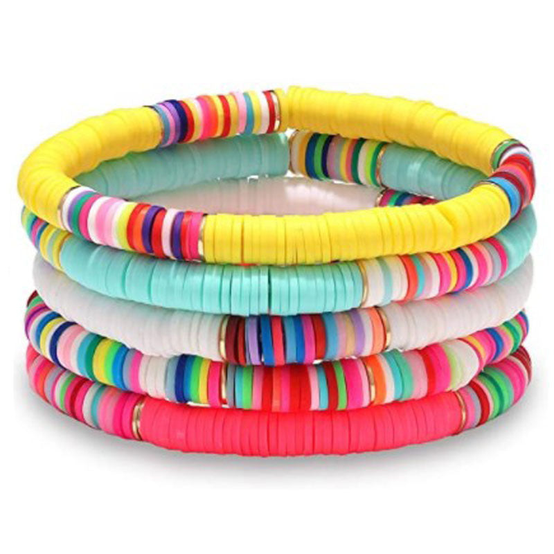 Bohemian Sweet Letter Resin Bracelet Unisex Handmade Jewelry
