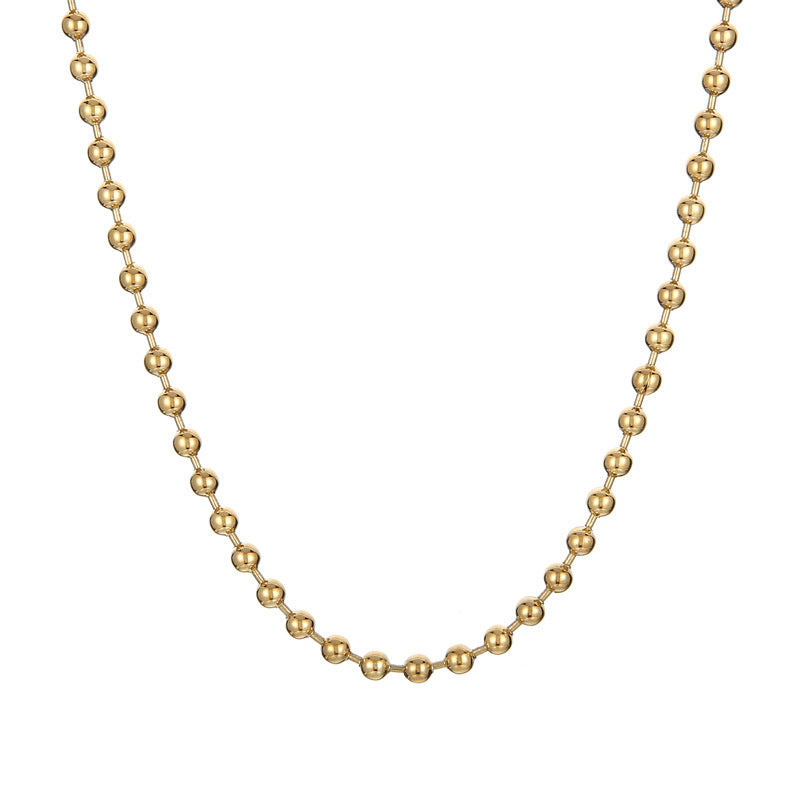Minimalist Geometric Heart Stainless Steel PVD 18K Gold Plated DIY Charm Bar Necklace