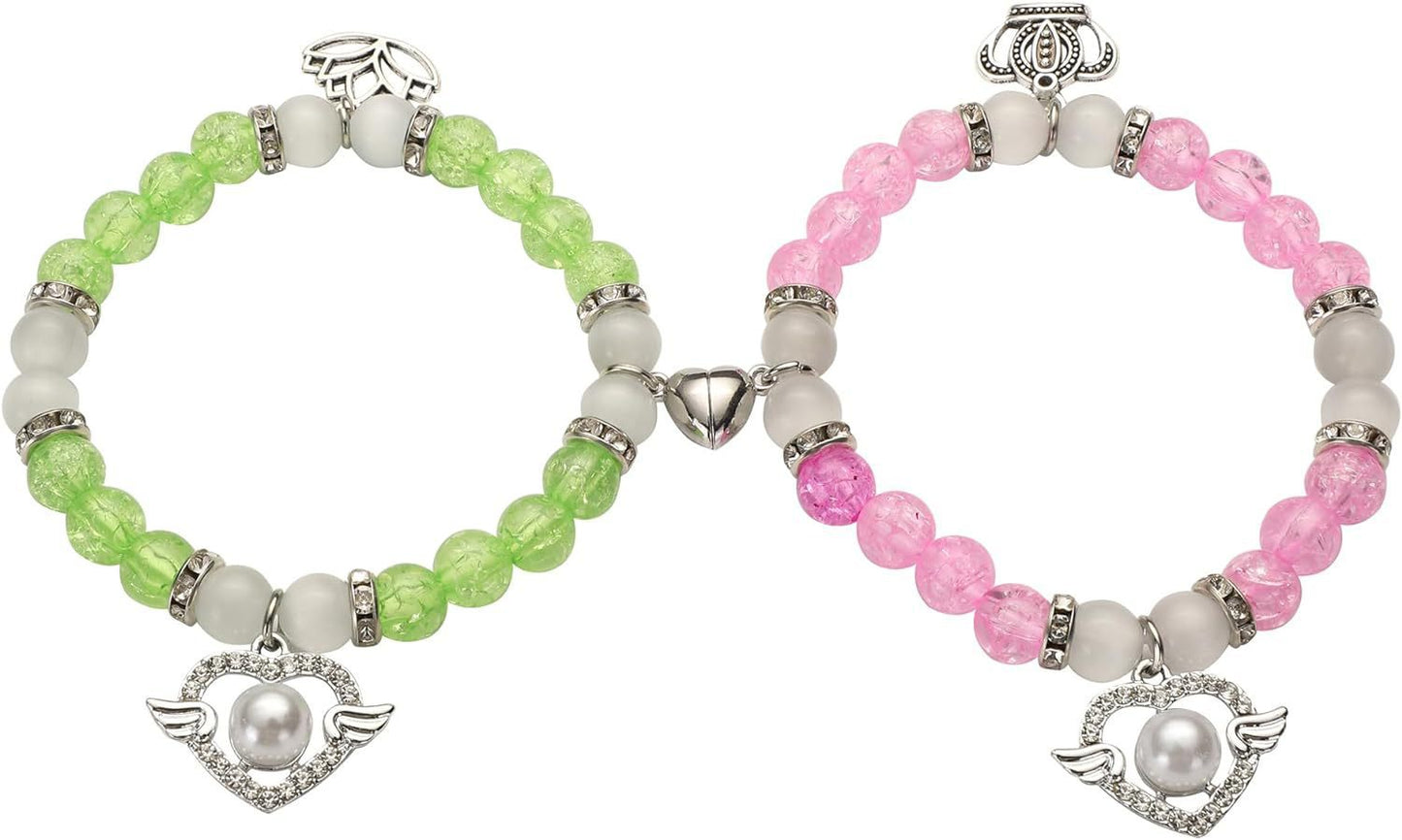 Sweet Heart Animal Shape Alloy Rhinestone Charm Bracelet for Couples