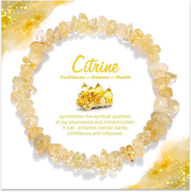 Minimalist Natural Crystal Geometric Chip Bracelet Unisex Gift