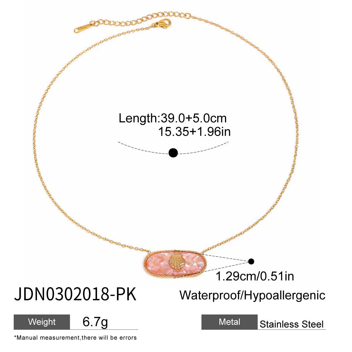 Minimalist Elegant Heart Stainless Steel Plated Necklace for Women