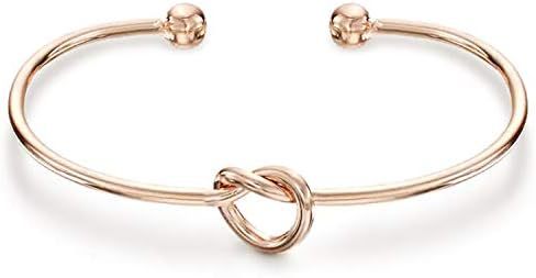 Sweet Heart Shaped Stainless Steel Plated Open Cuff Bracelet for Women