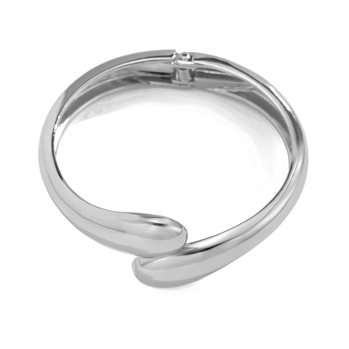Irregular Geometric Plated Zinc Alloy Open Cuff Bracelet Set