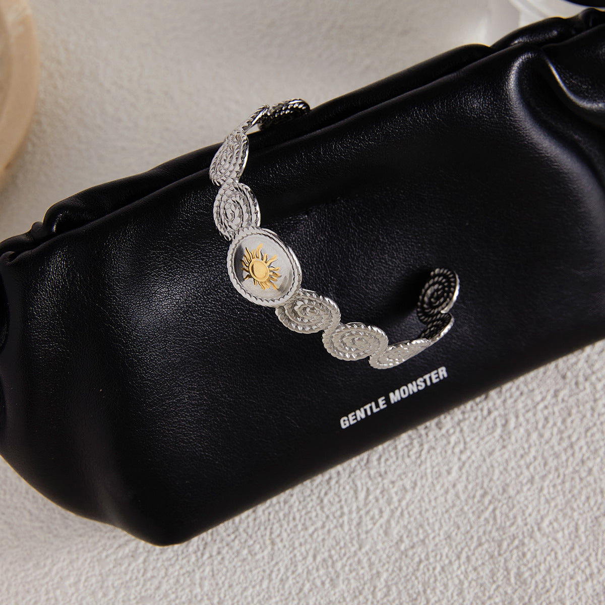 Pulsera de acero inoxidable con forma de sol, chapada, a la moda, para mujer