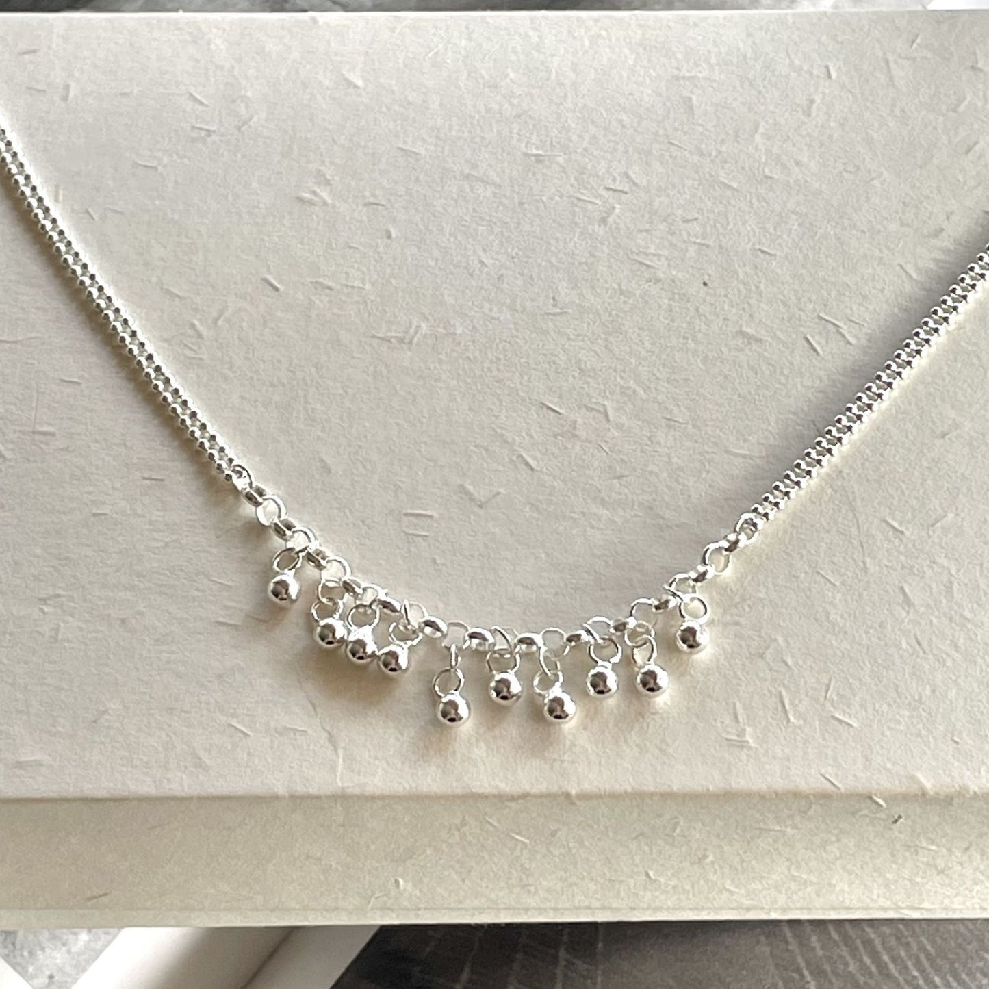 Minimalist Round Bead Bracelet in 925 Sterling Silver with Polished Finish for Women