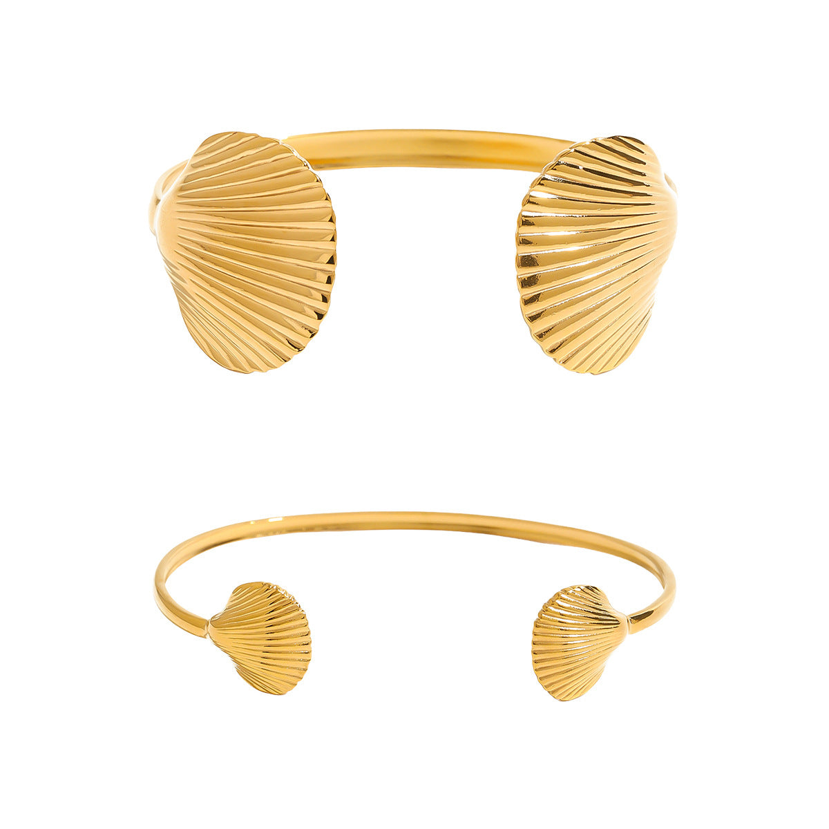 Stainless Steel Plated Shell Bracelet for Women
