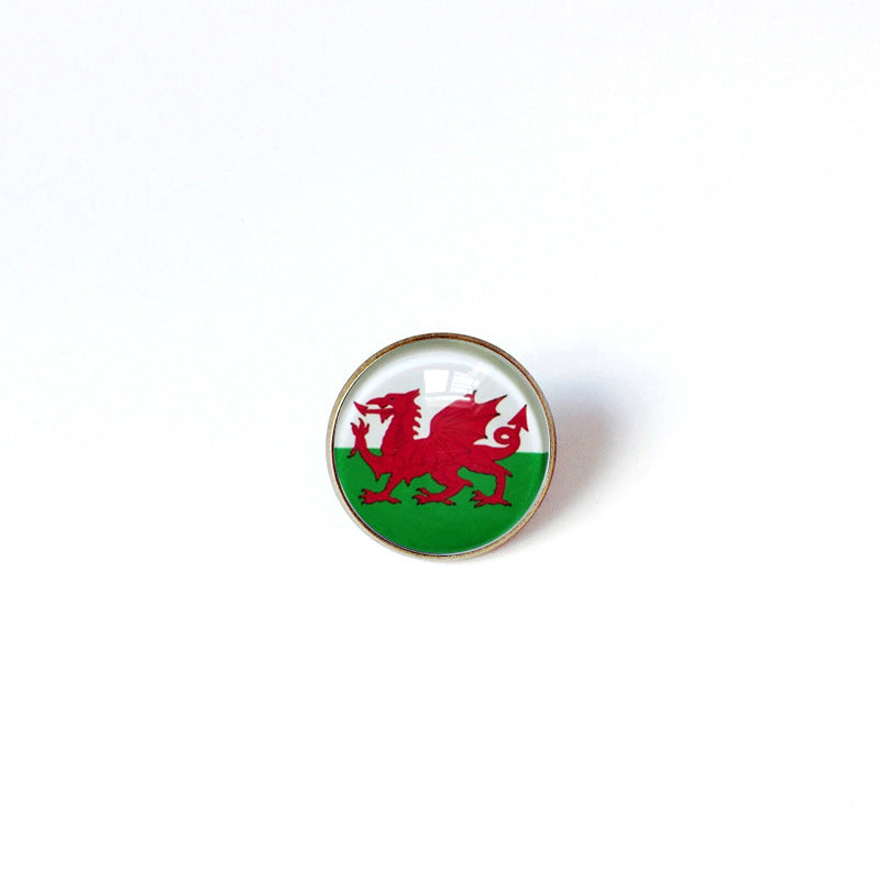 Pin de Solapa de Aleación Esmaltado Personalizado con Diseño de Bandera del Mundo para Hombres y Mujeres