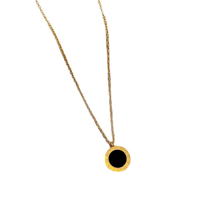 Minimalist Geometric Titanium Steel Collar Chain Necklace