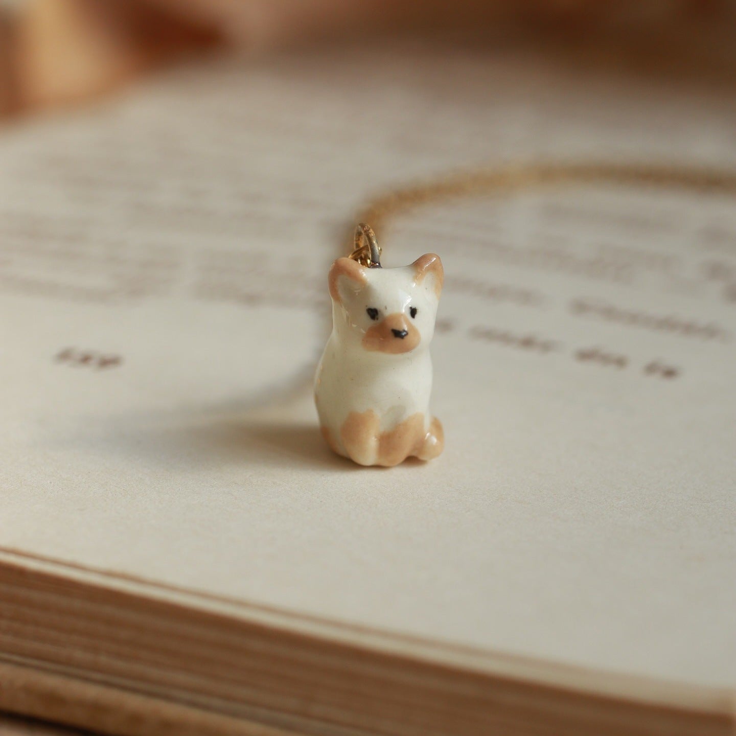 Minimalist Luxury 18K Gold Plated Stainless Steel Fox Animal Pendant Necklace for Unisex
