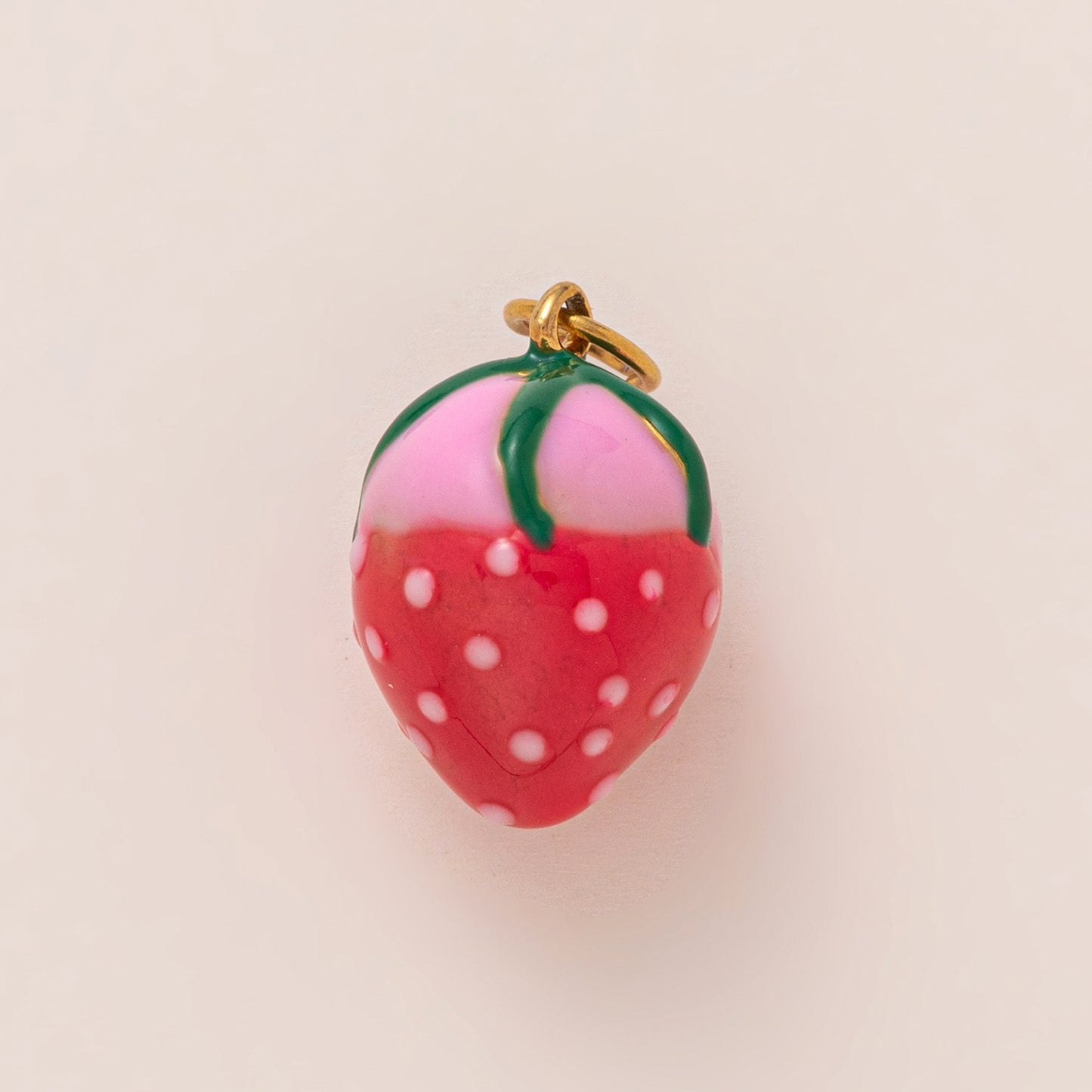 18K Gold Plated Zinc Alloy Heart Floral Charm Bar for Women