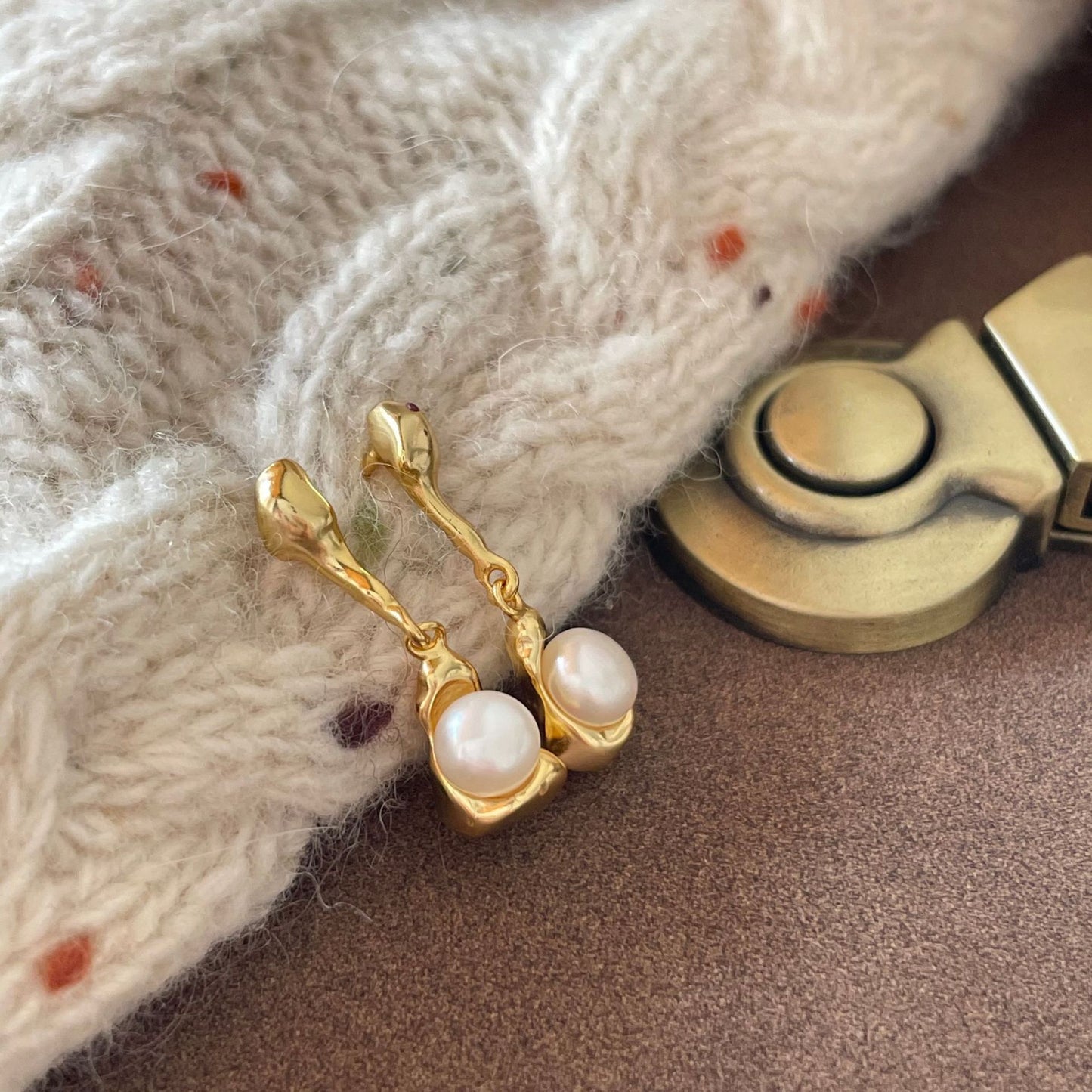 Orecchini a perno da donna a forma di goccia minimalista in argento sterling 925 con design a elemento naturale