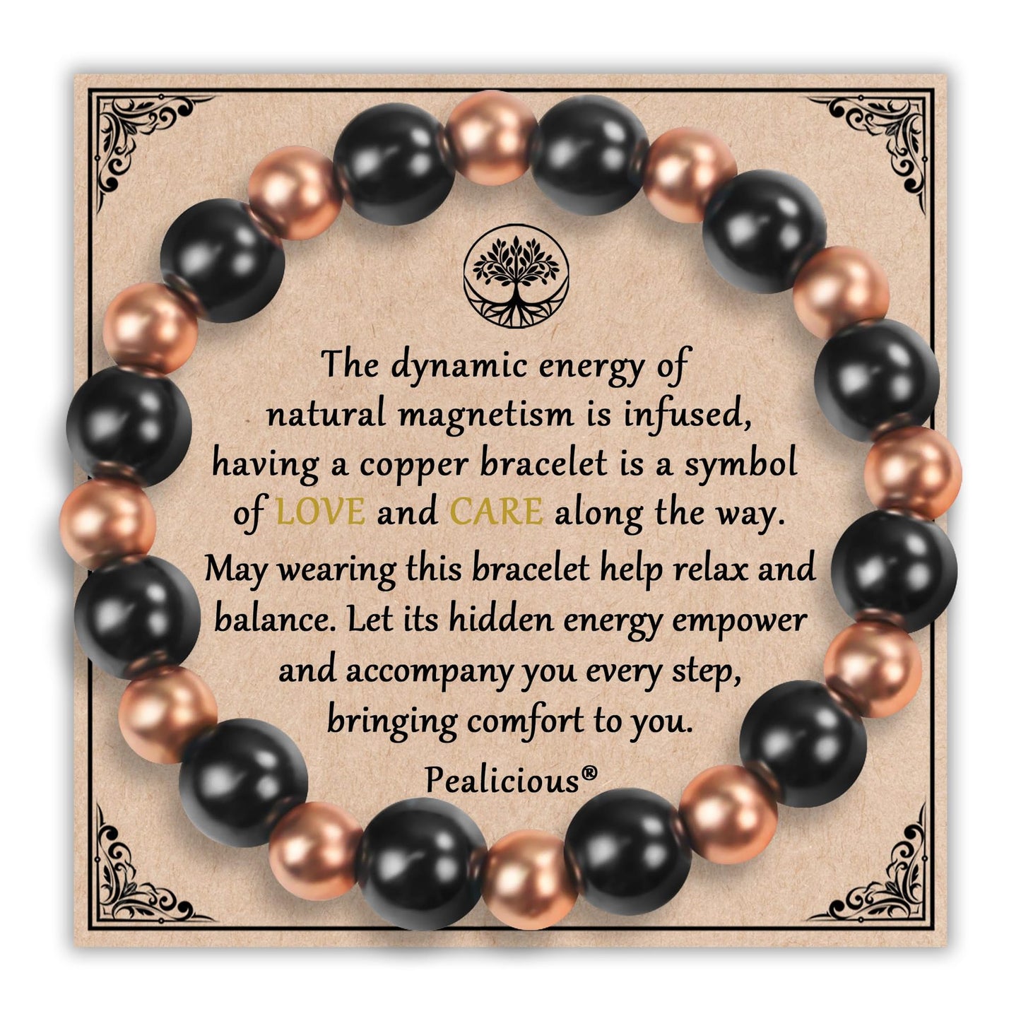Unisex Adjustable Woven Bracelet with Obsidian and Tiger Eye, Geometric Heart Round Design