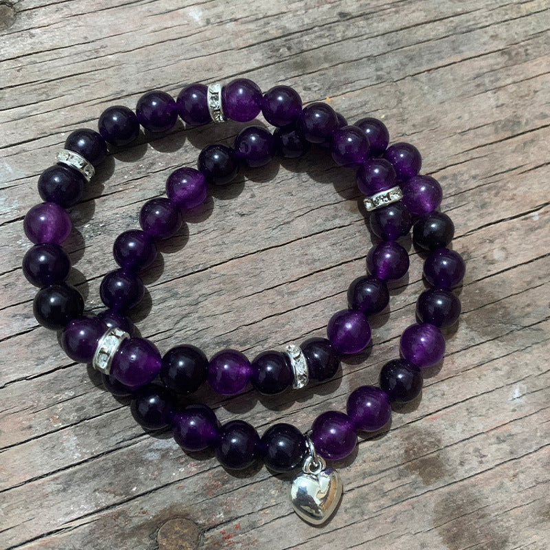 Unisex Geometric Alloy Bracelet Set with Tiger Eye, Green Aventurine and Red Agate Beads
