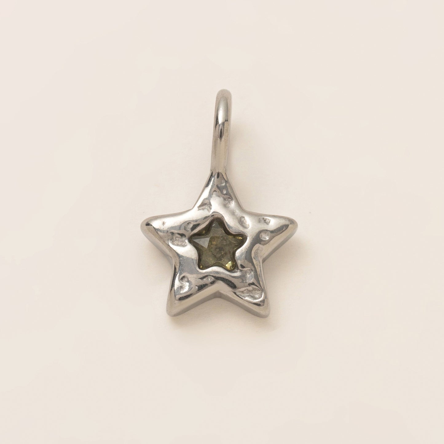 Vintage Geometric Stainless Steel 18K Gold Plated PVD Rhinestone Inlay DIY Charm Bar Pendant