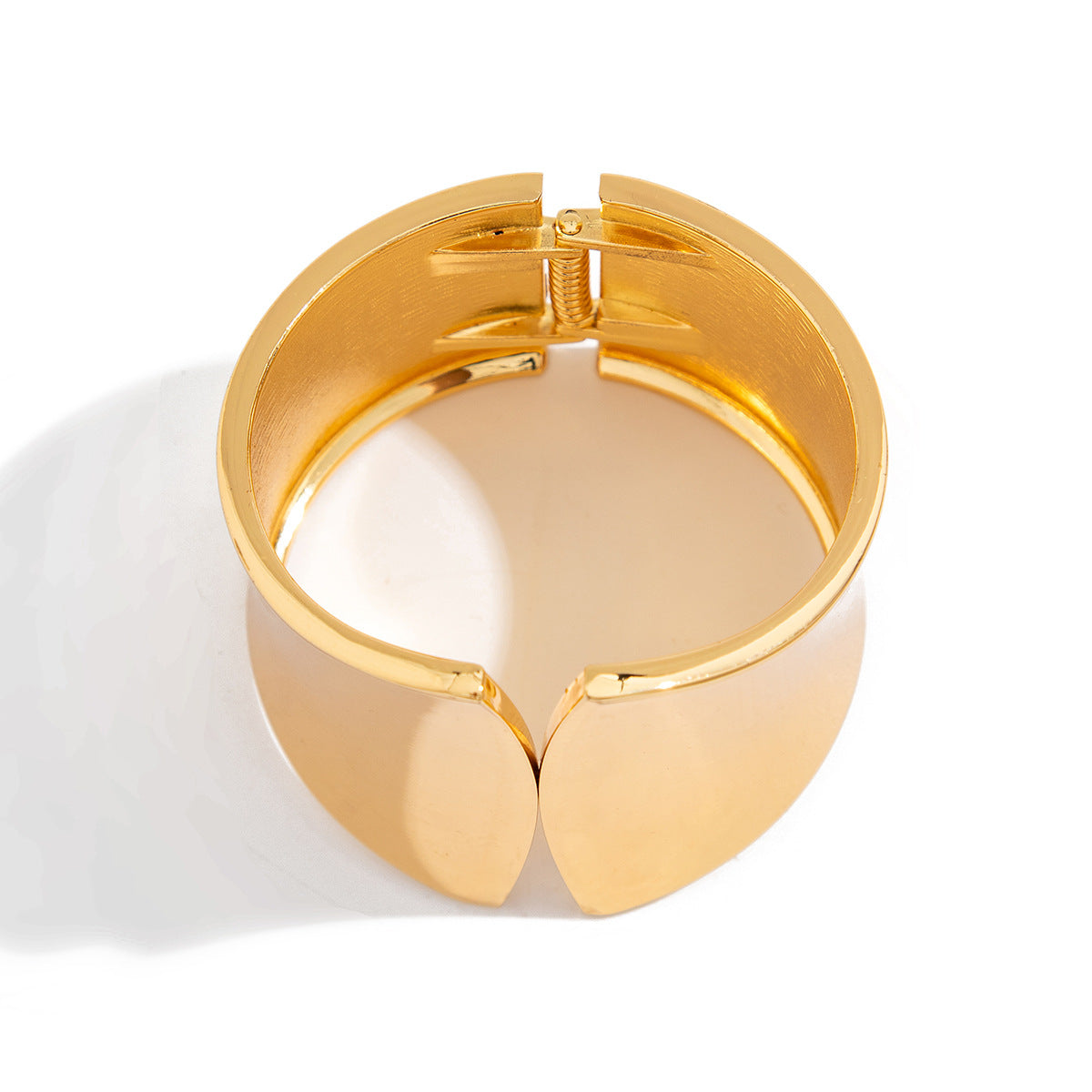 Asymmetric Geometric Plated Alloy Bracelet Set