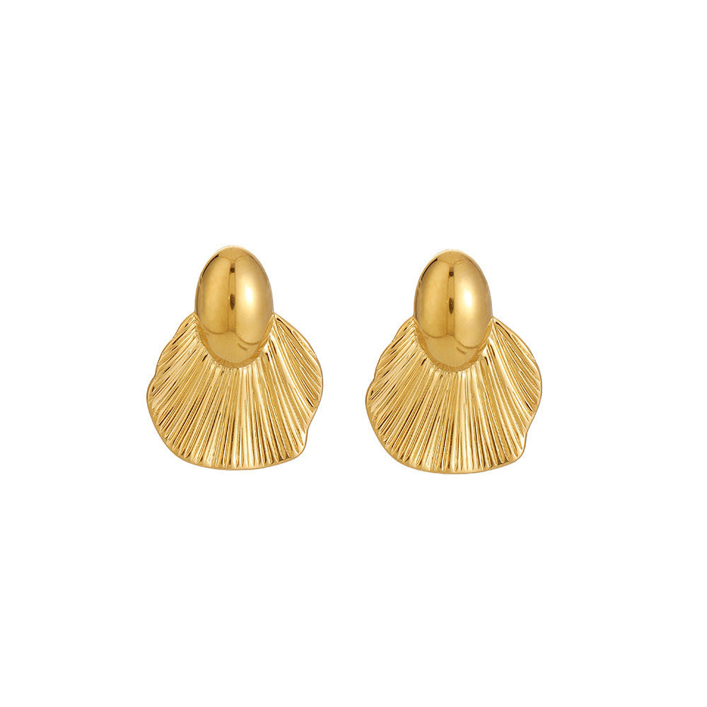 Ocean Style Stainless Steel Animal Shape Earrings with Jellyfish Fish Tail and Coral Designs for Women