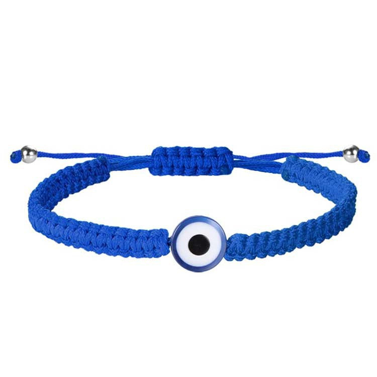 Vintage Bohemian Geometric Evil Eye Woven Rope Bracelet Unisex Adjustable Handmade Bangle