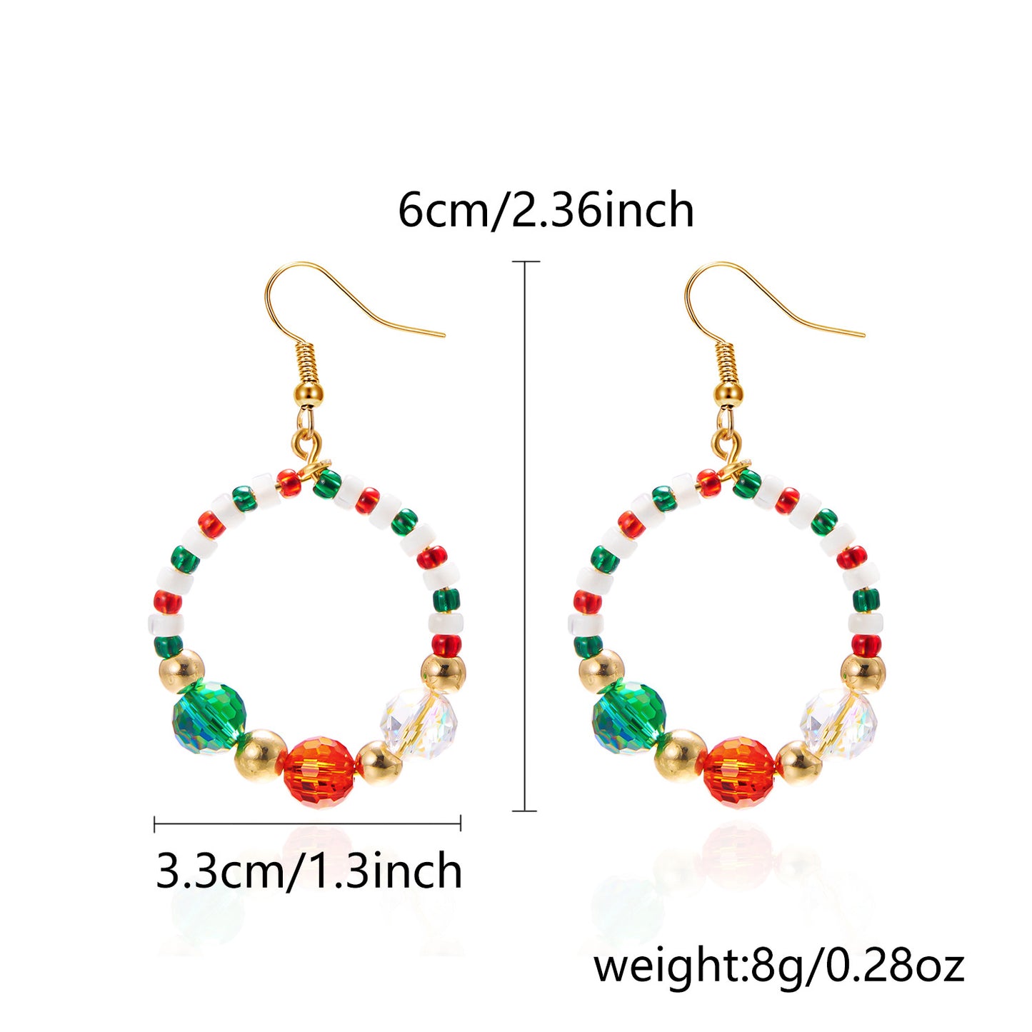 Aretes de aro de acrílico en forma de lazo estilo Ins para mujer con detalles hechos a mano