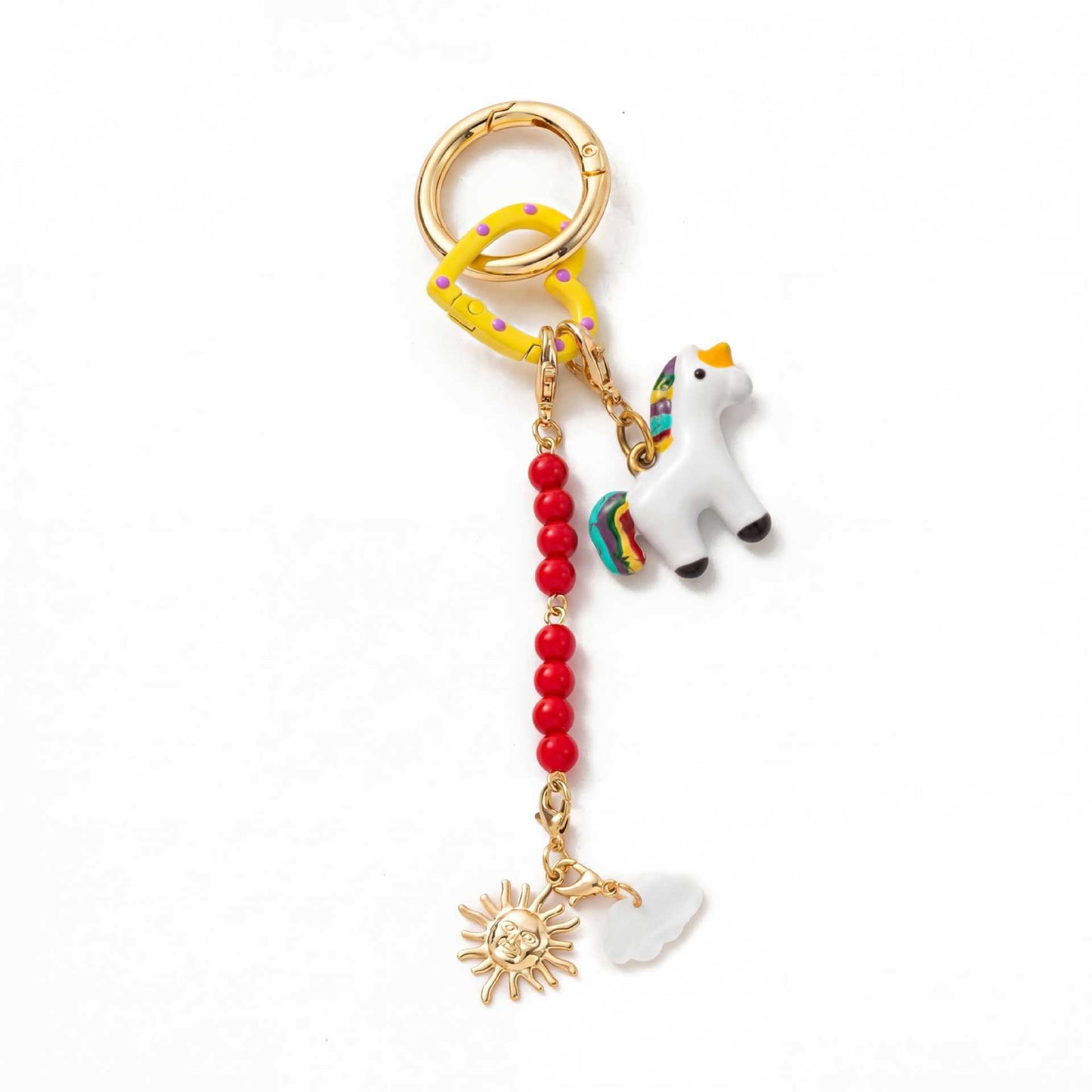 Minimalist Striped Animal Alloy DIY Charm Bar for Women Bag Keychain