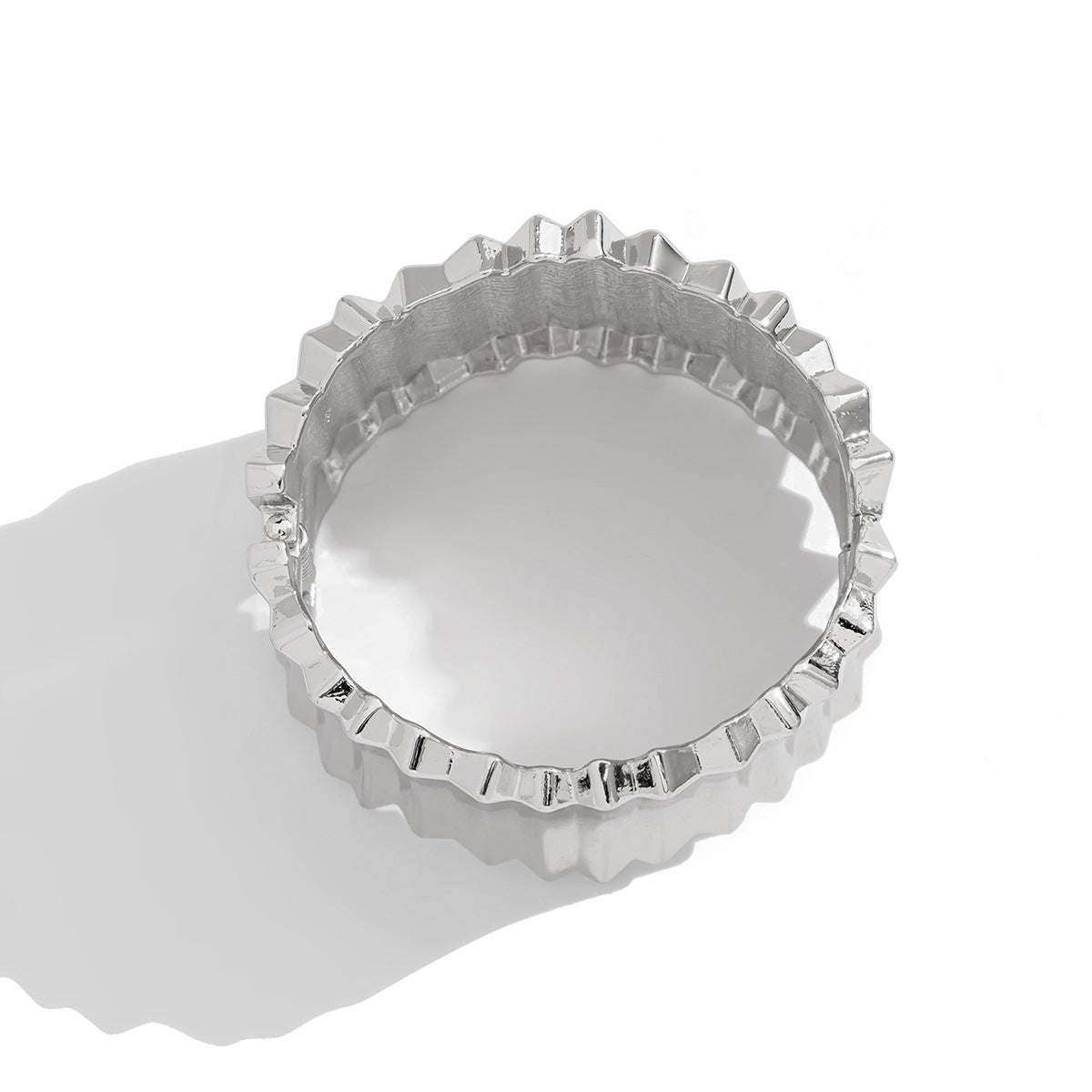 Punk Plated Alloy Wide Cuff Bracelet for Women