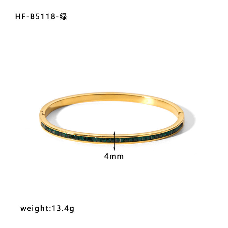 Fashionable 18K Gold Plated Stainless Steel Irregular Star Bracelet for Women