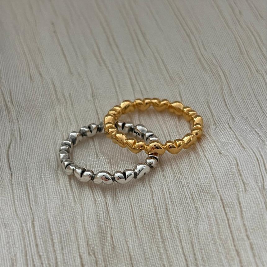 Anello vintage regolabile in argento sterling 925 a forma di cuore da donna, con stile minimalista e fresco e dolce