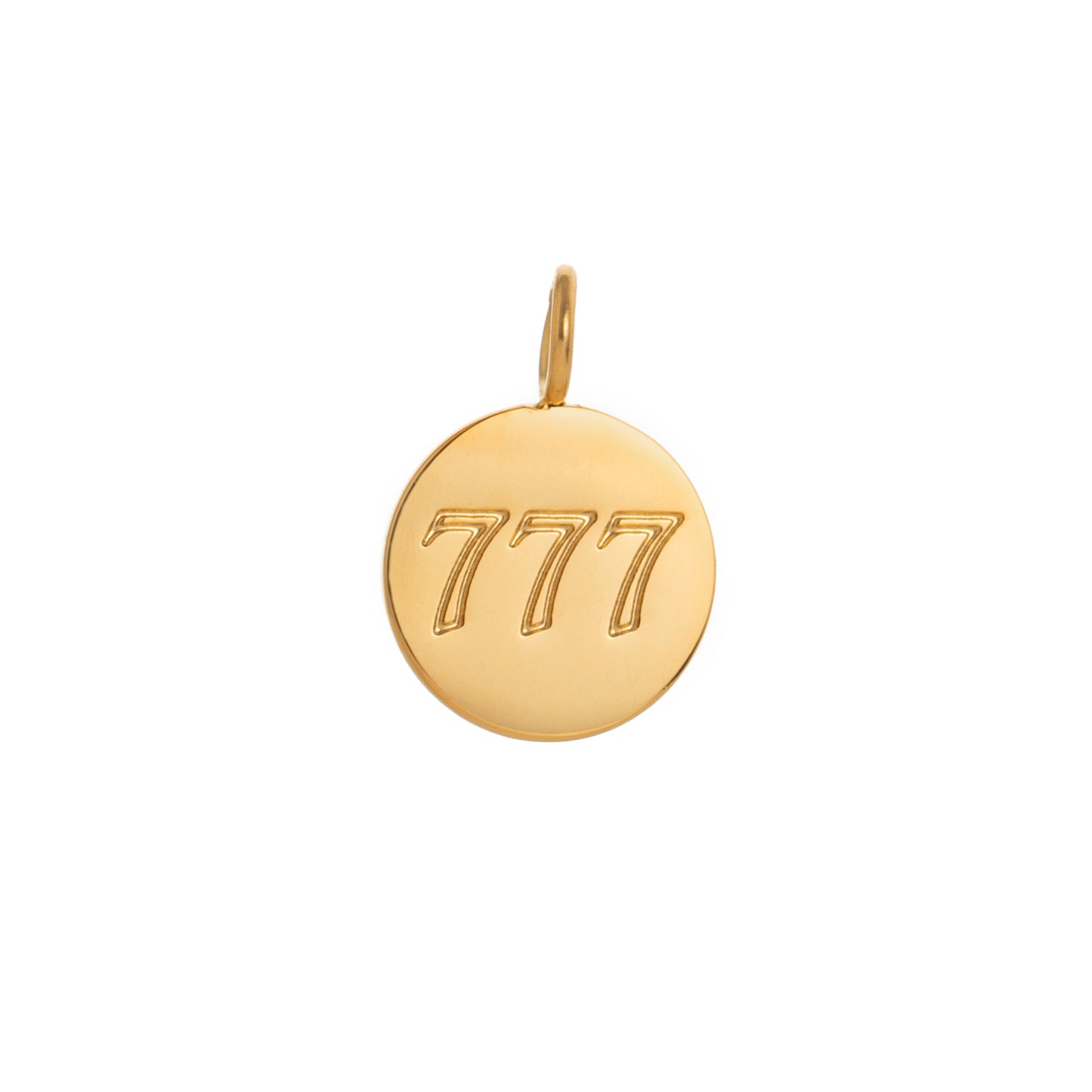 Minimalist 18K Gold Plated Stainless Steel Angel Number Letter Charm Bar with Cable Chain