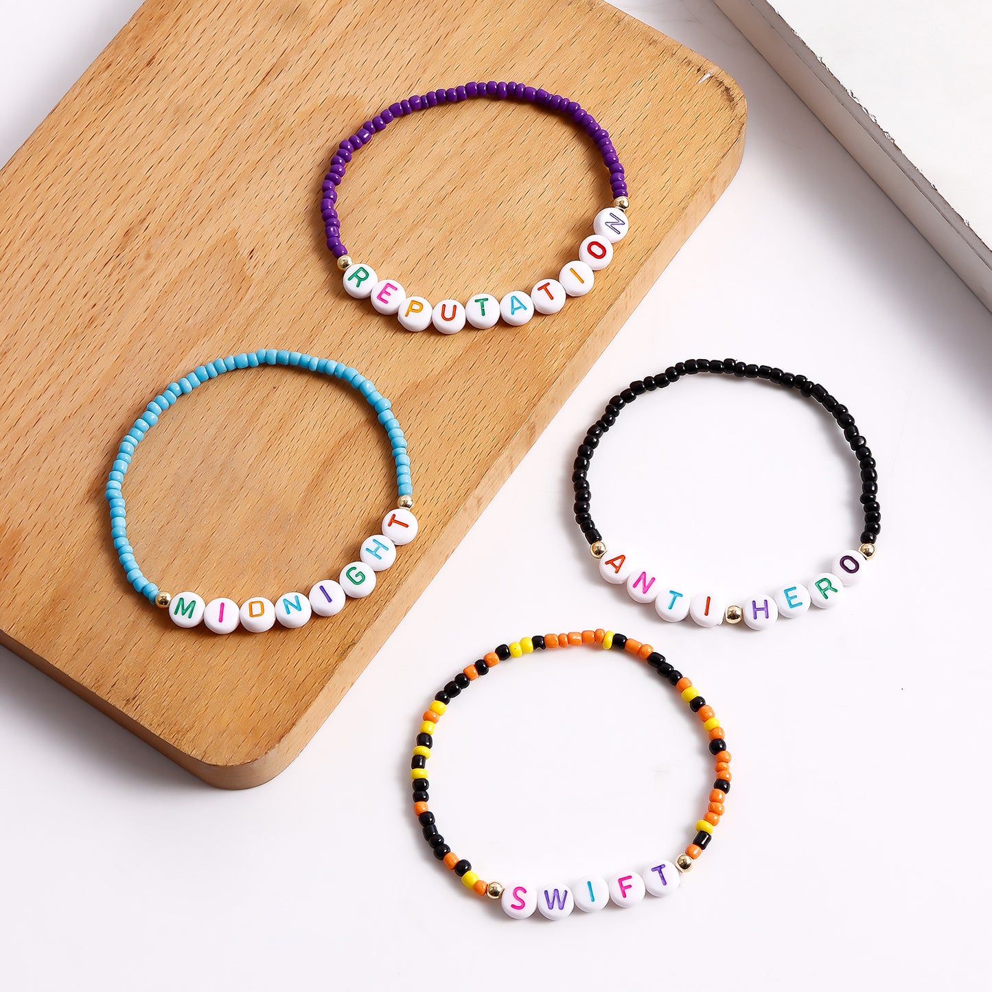 Bohemian Geometric Beaded Bracelet with Plated Finish for Women