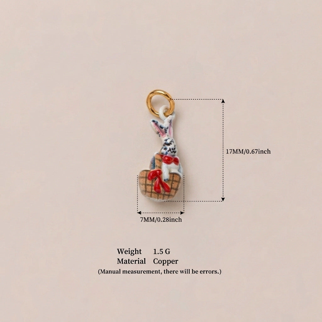 Luxury Plated Brass Animal Charm Bar Necklace