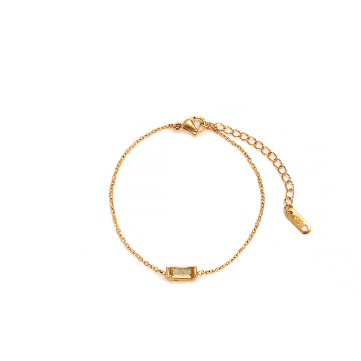 Collana Geometrica Placcata in Acciaio al Titanio con Zirconia Cubica Pietra Portafortuna Unisex