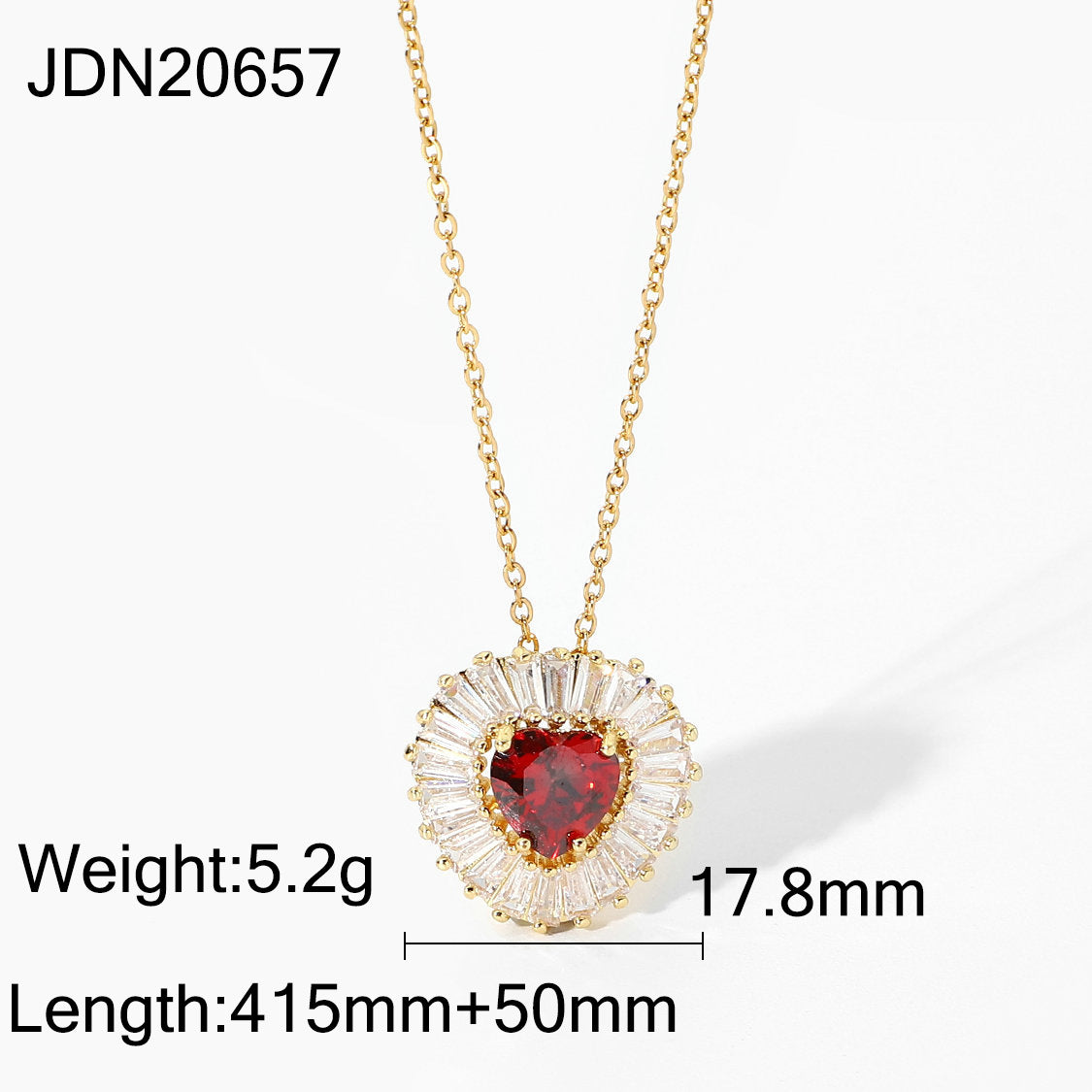 Trendy 18K Gold Plated Stainless Steel Necklace with Purple Square Zircon Pendant for Women