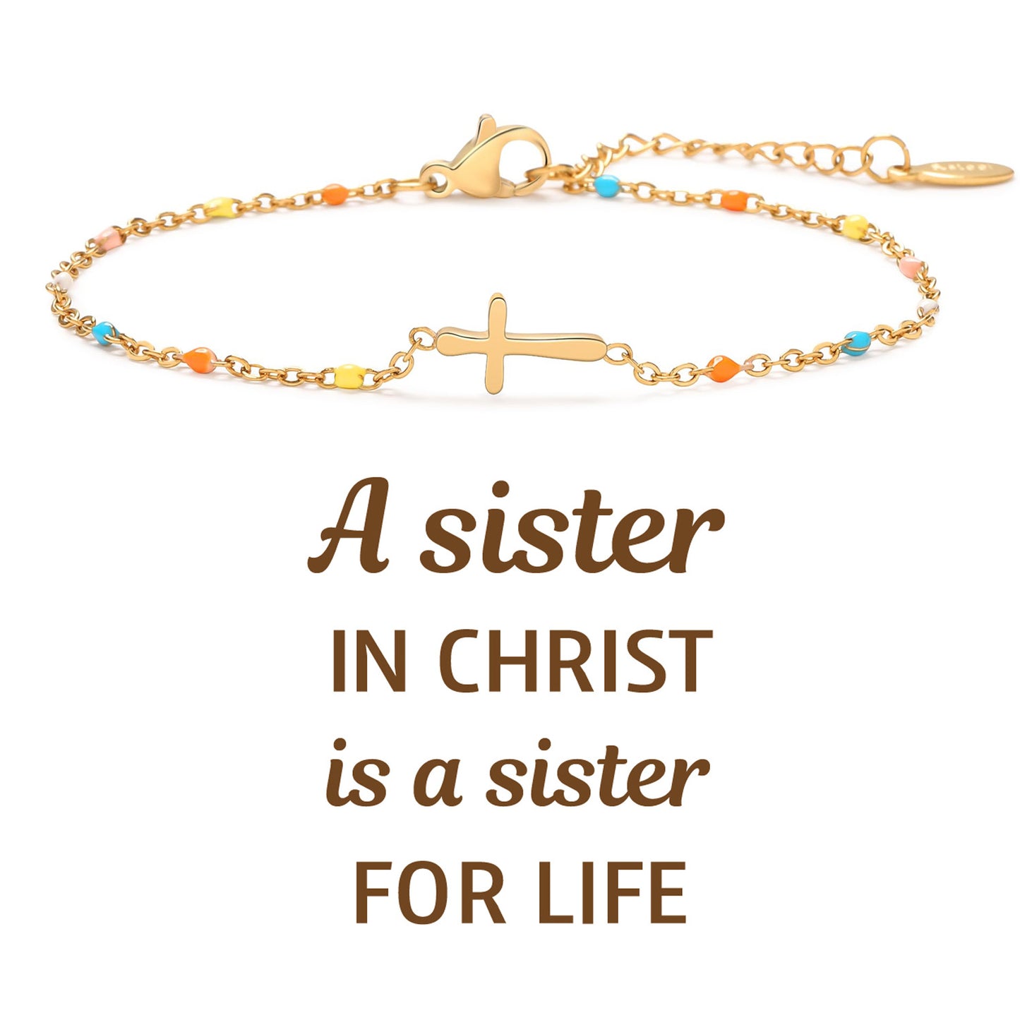Bohemian Luxury Plated Stainless Steel Geometric Cross Bracelet Unisex Gift
