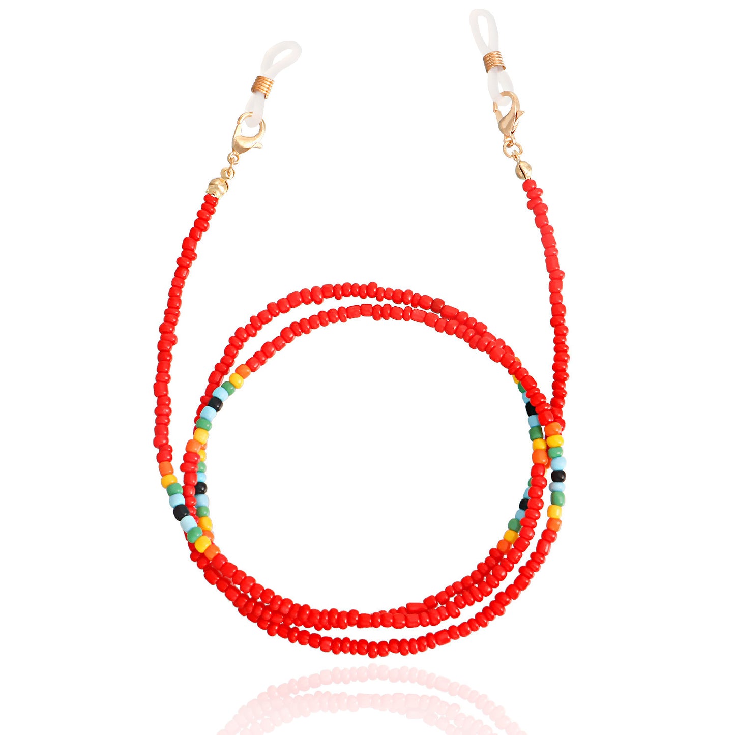 Colorful Alloy Ball Chain Glasses and Mask Holder